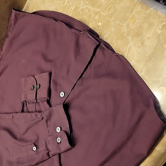 KENNETH COLE AWEARNESS Slim-fit Non-Iron Long-sleeved Button-down Shirt,17 34-35 - Picture 5 of 11